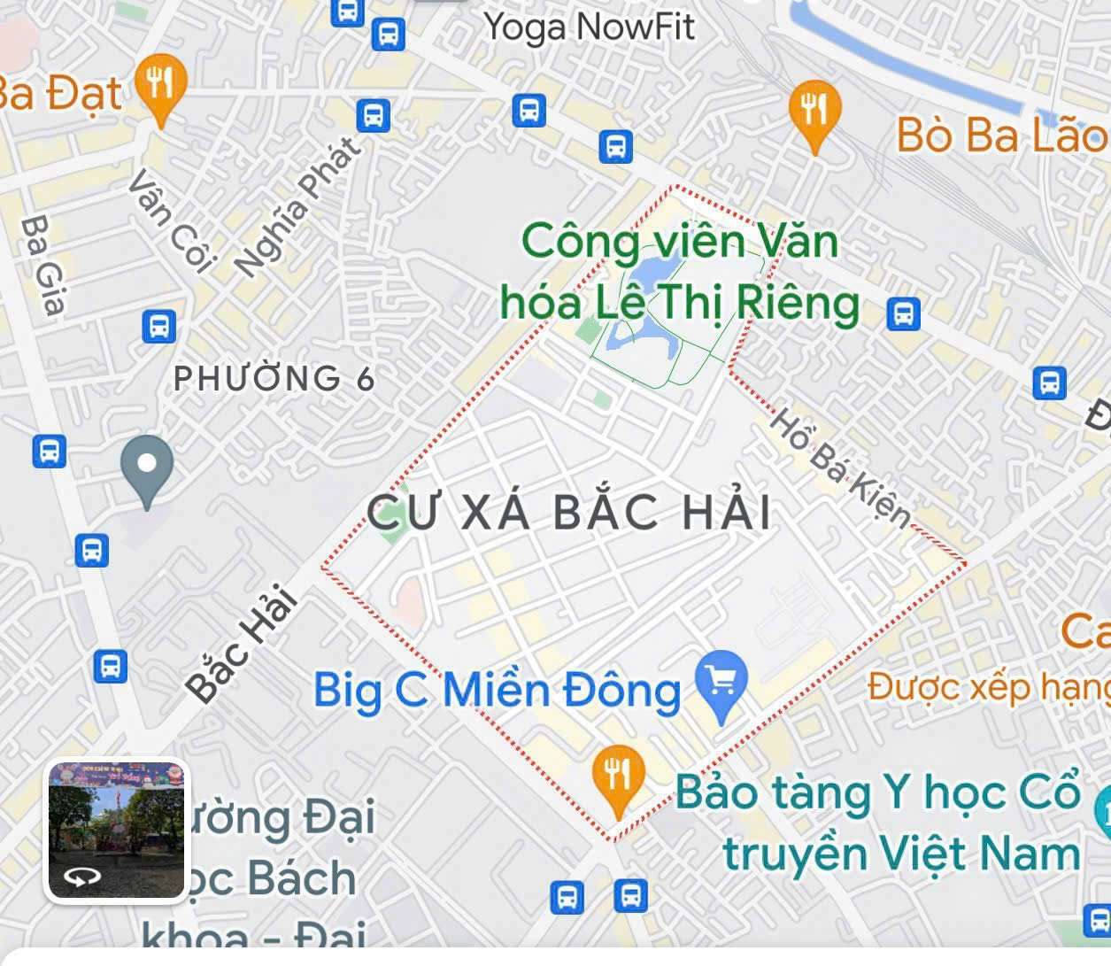 Mặt tiền đường trong Khu Cư Xá Bắc Hải.
-Diện tích: 10,5m x 20m. Vuông vắn. Công Nhận: 212m2 đất.