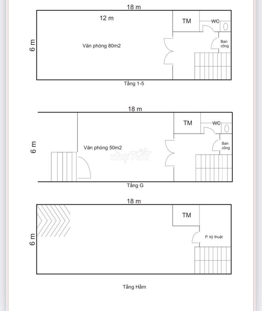 Cho thuê tòa nhà MT Khánh Hội, P.Vĩnh Hội. DT 6x18m, hầm 7 tầng