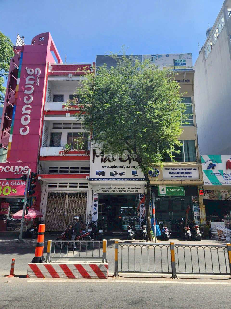 Mặt tiền 74 Tôn Thất Tùng, P. Bến Thành, Quận 1 ,Diện tích: 4m x 20m (DTCN: 74,9 m²)