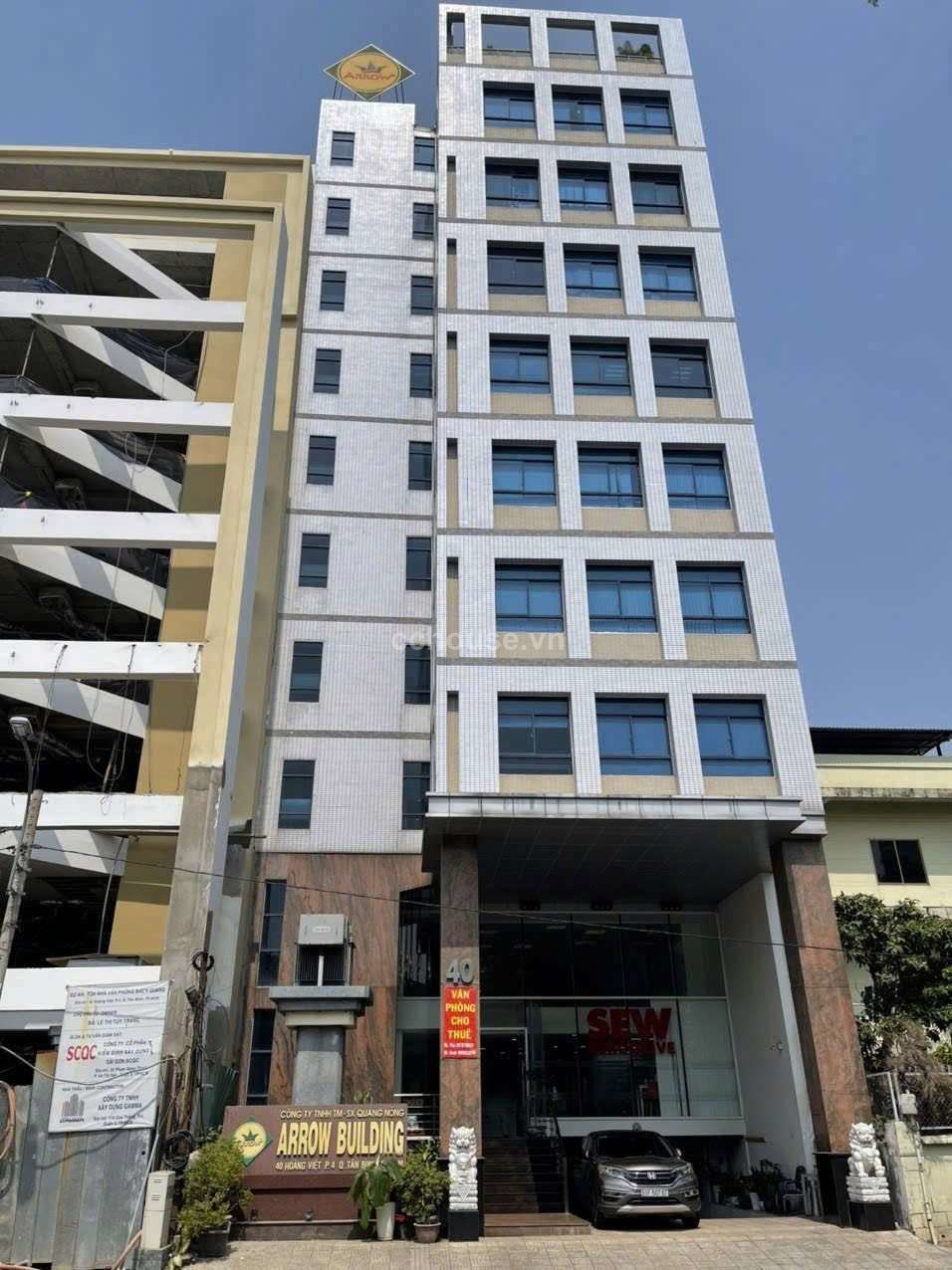 TÒA NHÀ 40 HOÀNG VIỆT QUẬN TÂN BÌNH KẾT CẤU 2 HẦM 12 TẦNG