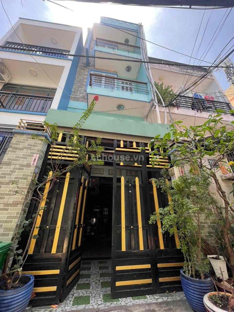 Bán nhà hẻm 5m Lạc Long Quân, P.Bình Thới. DT 3.7x15m, 5 tầng ST