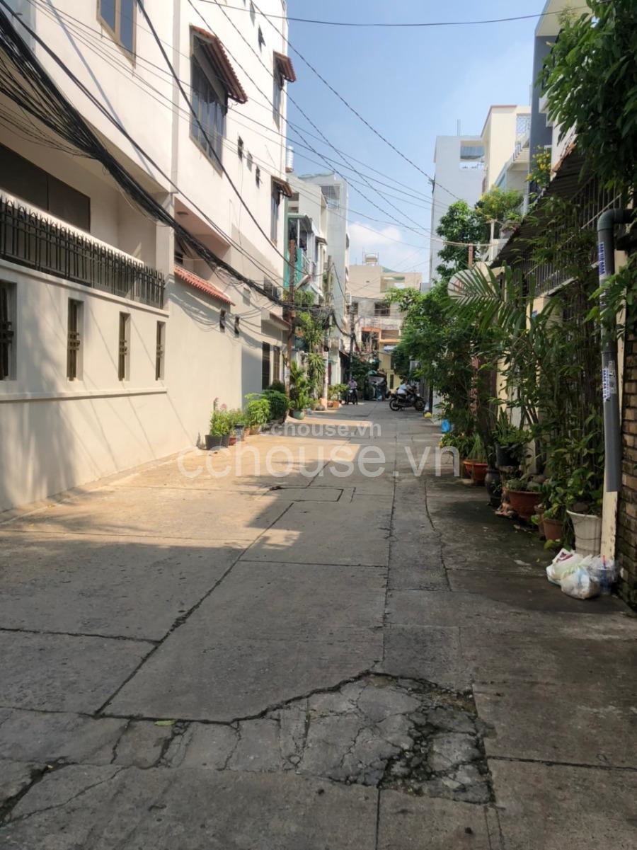 NHÀ HẺM CMT8, QUẬN 3, DT: 107.1M2 (4.12X26), KC: TRỆT 2 LẦU, GIÁ: 18.5 TỶ