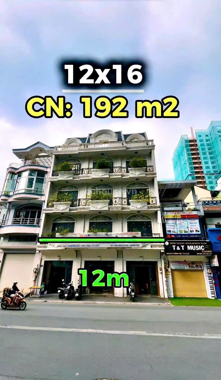 Dien-tich-12x16m--DTCN-192m2
-Ket-cau--3-can-lien-ke-5-tang-thang-may-0915166797--anh-Nguyen-id8999