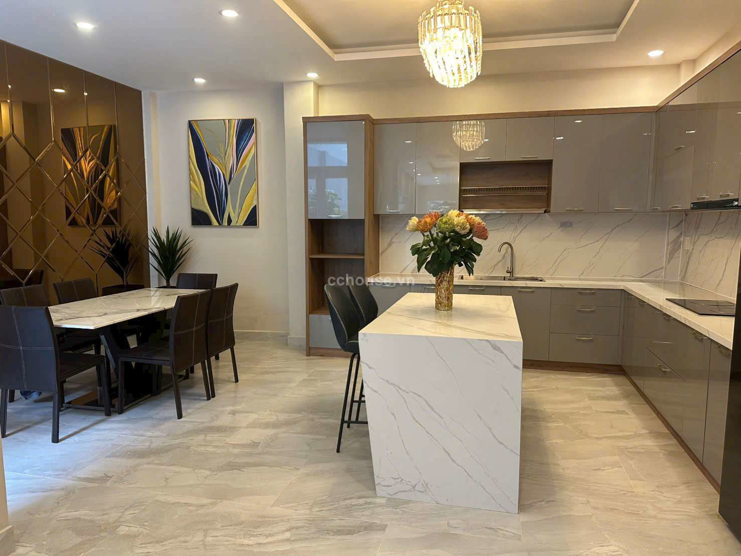 Biệt thự sân vườn ngay trung tâm Q1. Ngang 6m