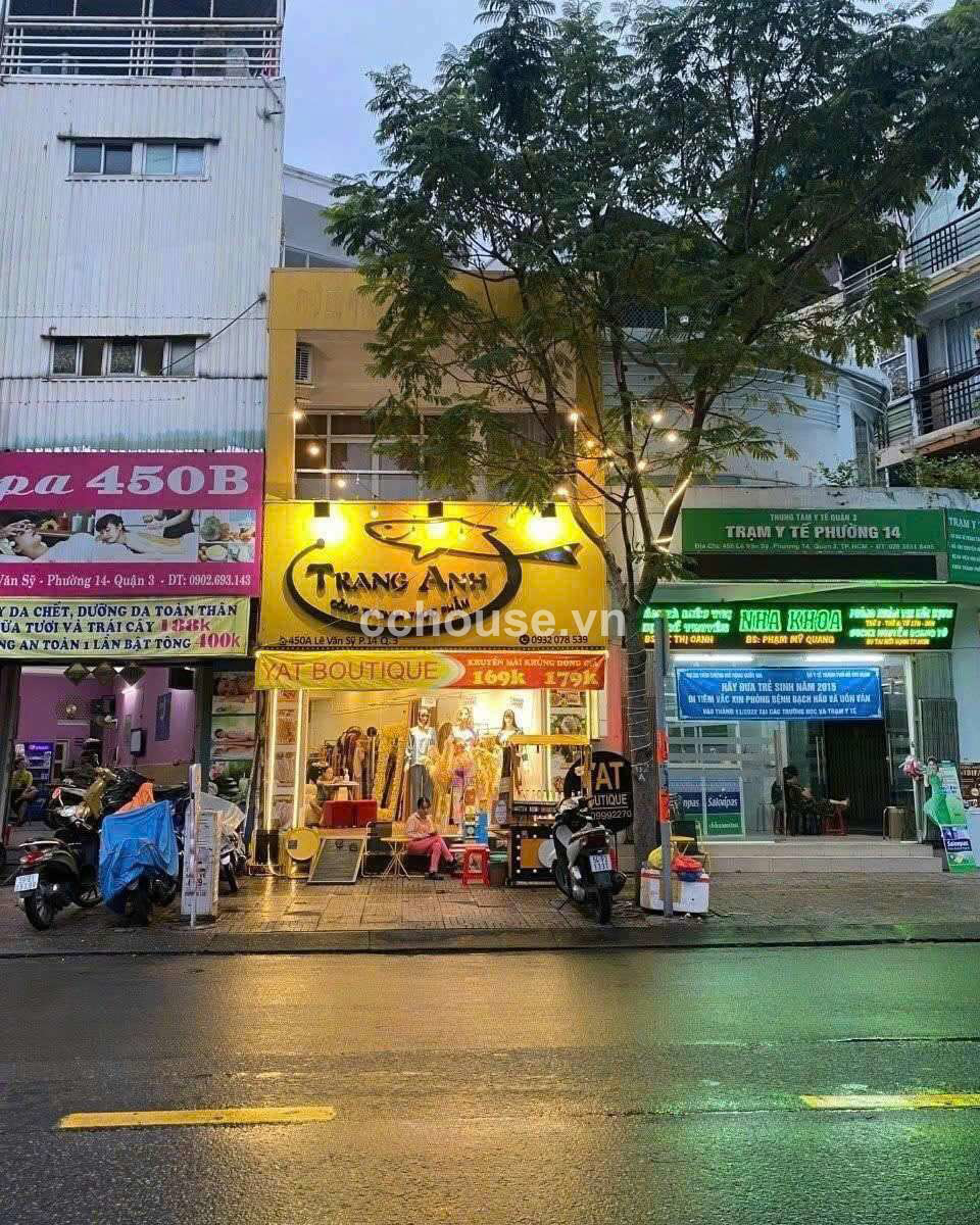 Cực Hiếm Mặt Tiền Lê Văn Sỹ Quận 3 dòng tiền 500 triệu/ tháng sầm uất nhất trục đường Lê Văn Sỹ