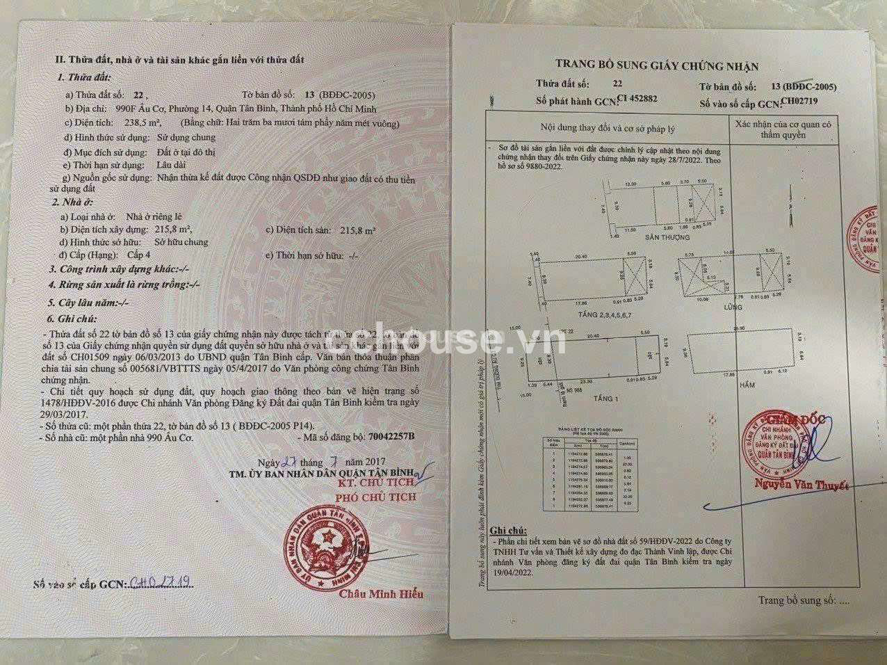 Siêu Phẩm Hầm 9 tầng 1763m2 sàn HĐT 270 triệu 
Mặt Tiền Âu Cơ P14 Tân Bình