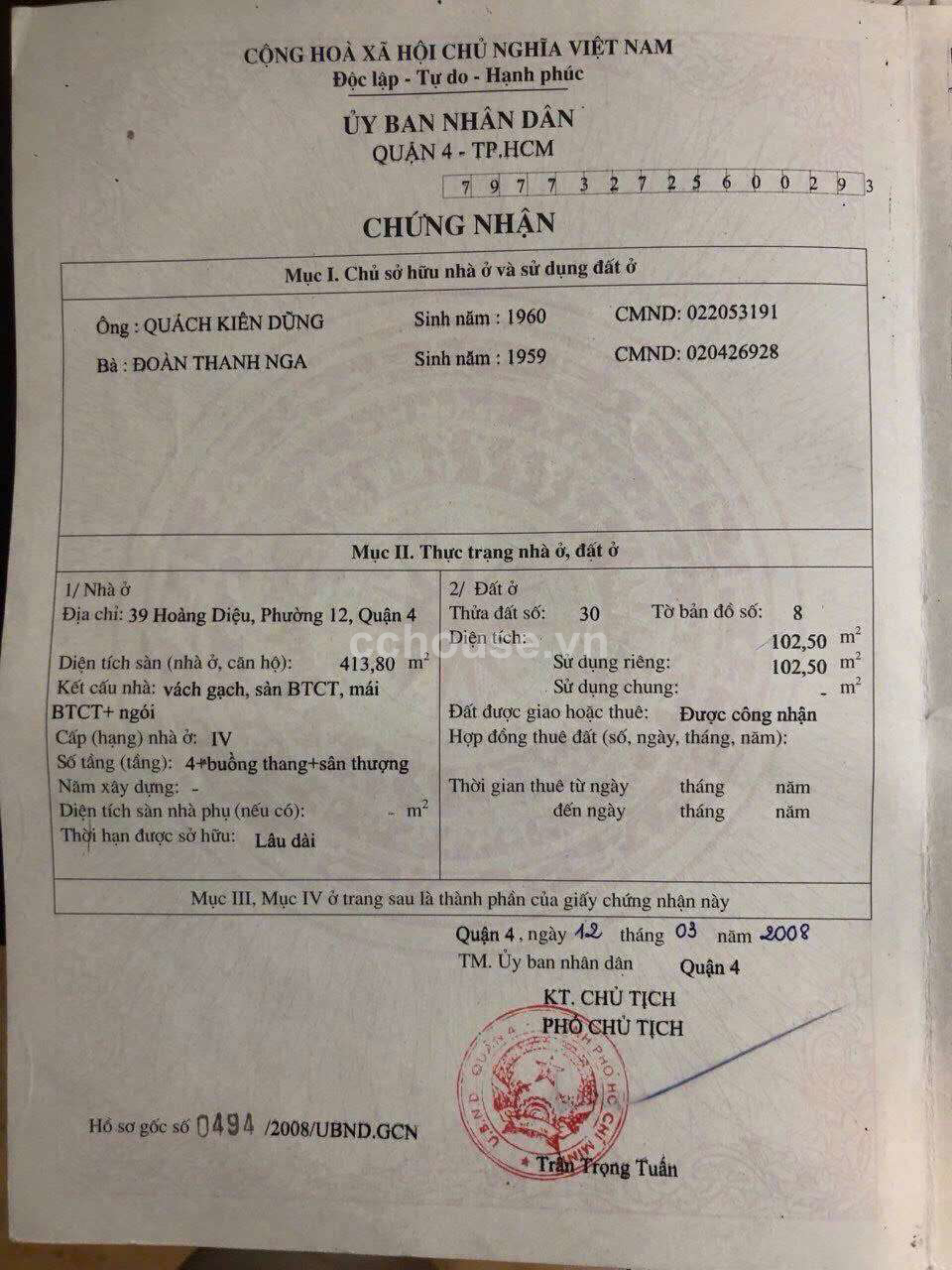Siêu Phẩm Quận 4 Hoàng Diệu 215m2 HĐT 200 triệu của Ngân Hàng OCB