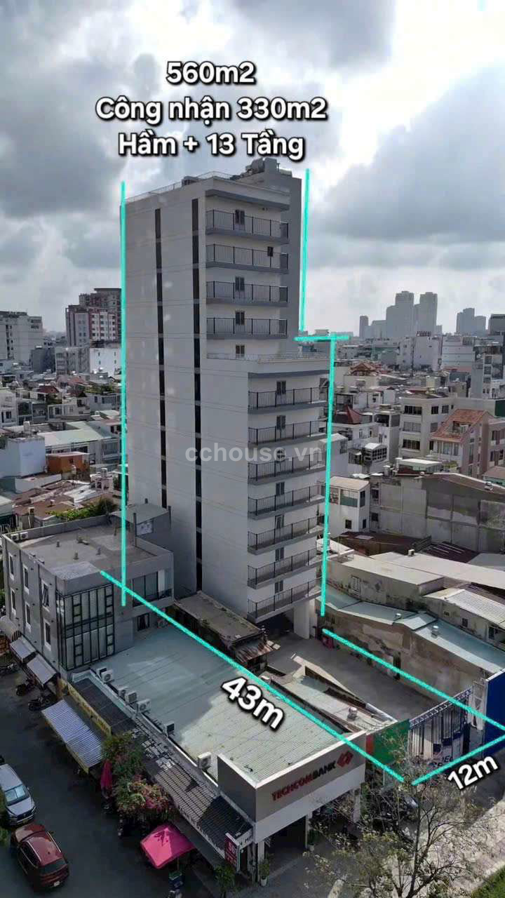 Tòa Nhà ~5.000m2 Sàn Cạnh PEARL PLAZA - Mặt Tiền Điện Biên Phủ. Gồm Hầm + 12 Tầng. Giá 360 Tỷ