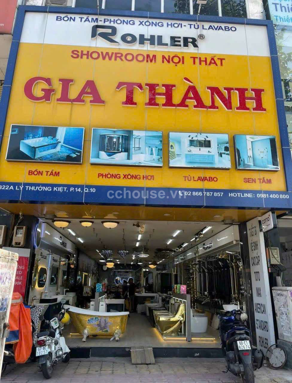 Mặt Tiền Kinh Doanh Lý Thường Kiệt P14 Quận 10 - 6.2m x 21m 3 Tầng HĐT 55 triệu/tháng
