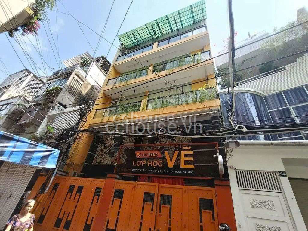 CẦN BÁN NHÀ QUẬN 5 TRẦN PHÚ NGANG 8M 149M2 DTS 637M2 CÁCH MT 50M