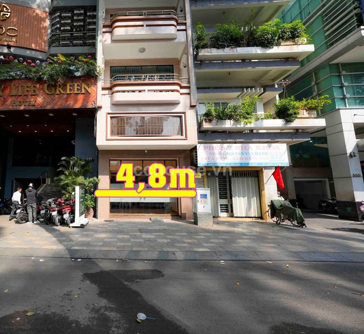 SIÊU PHẨM NGAY TUNG TÂM QUẬN 1 / MT TRẦN HƯNG ĐẠO / DT 4m8x16m / 5 TẦNG + LỬNG + SÂN THƯỢNG 
