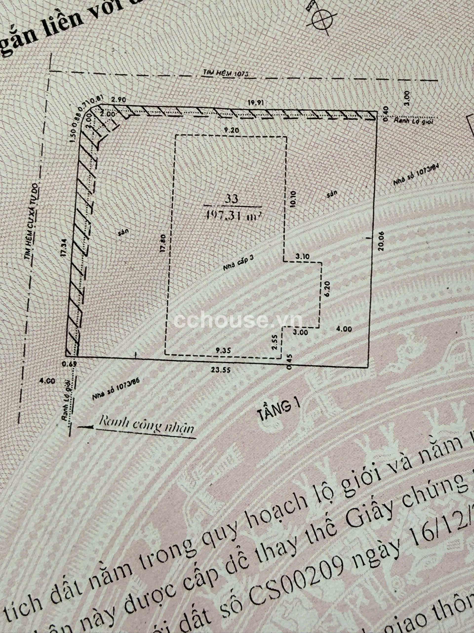 CÁCH MANG THÁNG 8 - KHU CƯ XÁ TỰ DO, P.TÂN SÂN NHẤT - 460m², GIÁ chỉ 75 TỶ TL 