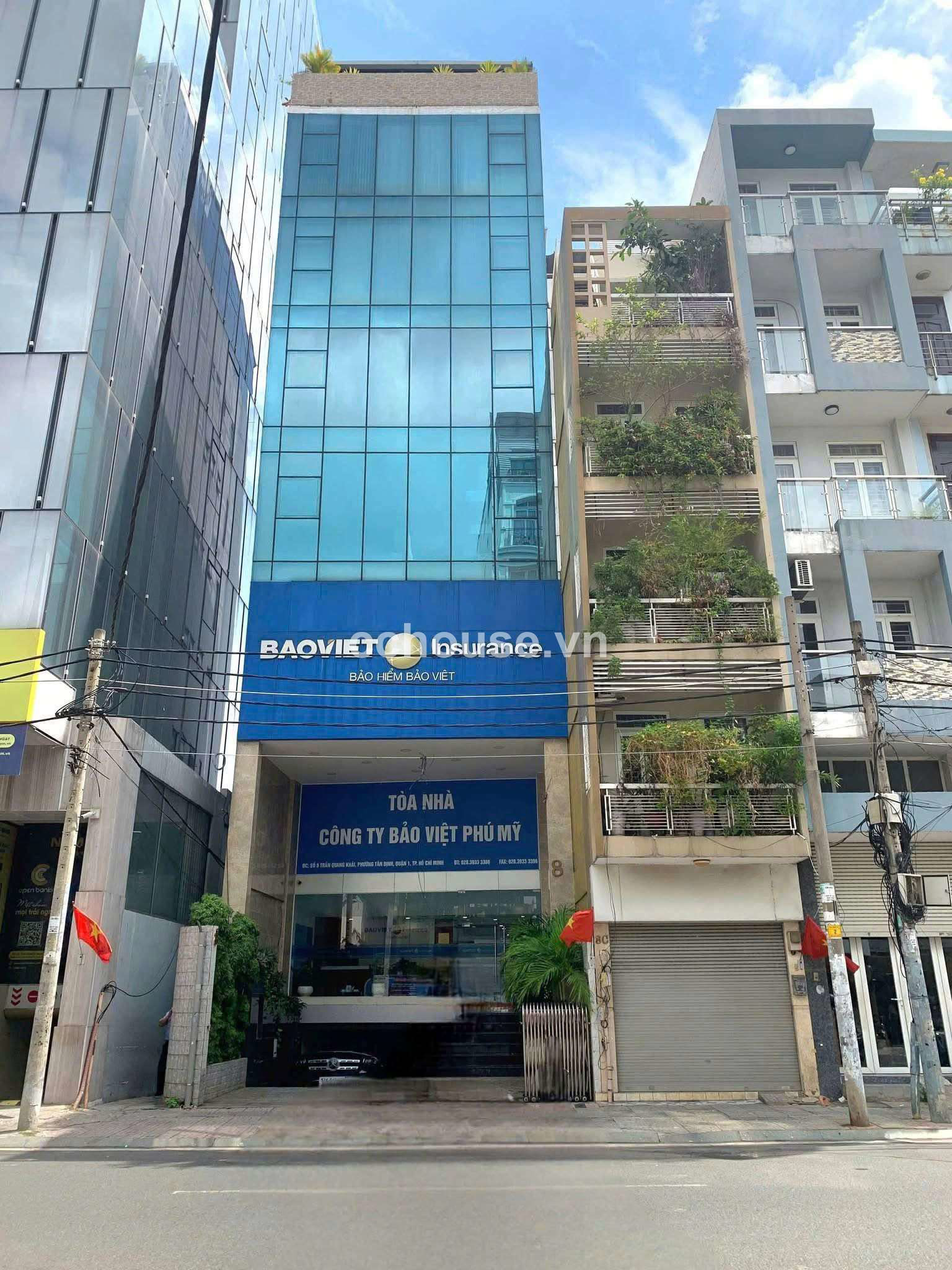 TOÀ NHÀ VĂN PHÒNG HẦM 7 TẦNG LẦU TRẦN QUANG KHẢI P.TÂN ĐỊNH QUẬN 1.
