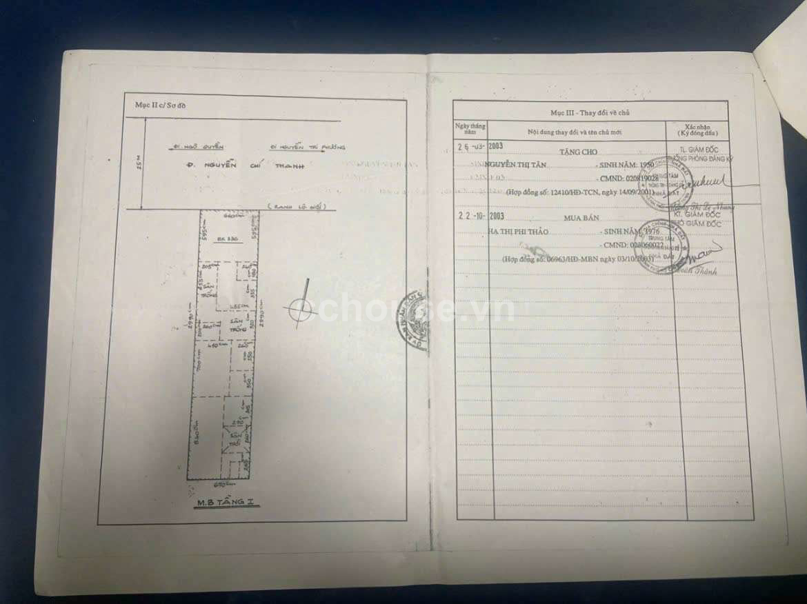Bán nhà mặt tiền Nguyễn Chí Thanh, Phường 9, Quận 5 ( Diện tích: 6,6m * 30m  )