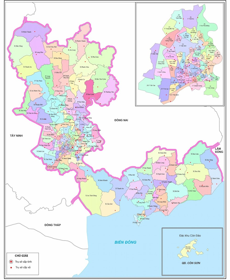 UBND TP.HCM vừa ban hành Công văn số 2154/UBND-ĐT chỉ đạo các sở ngành khẩn trương thực hiện dự án “Thành lập bản đồ hành chính cấp xã, cấp tỉnh” trên địa bàn siêu đô thị mới.