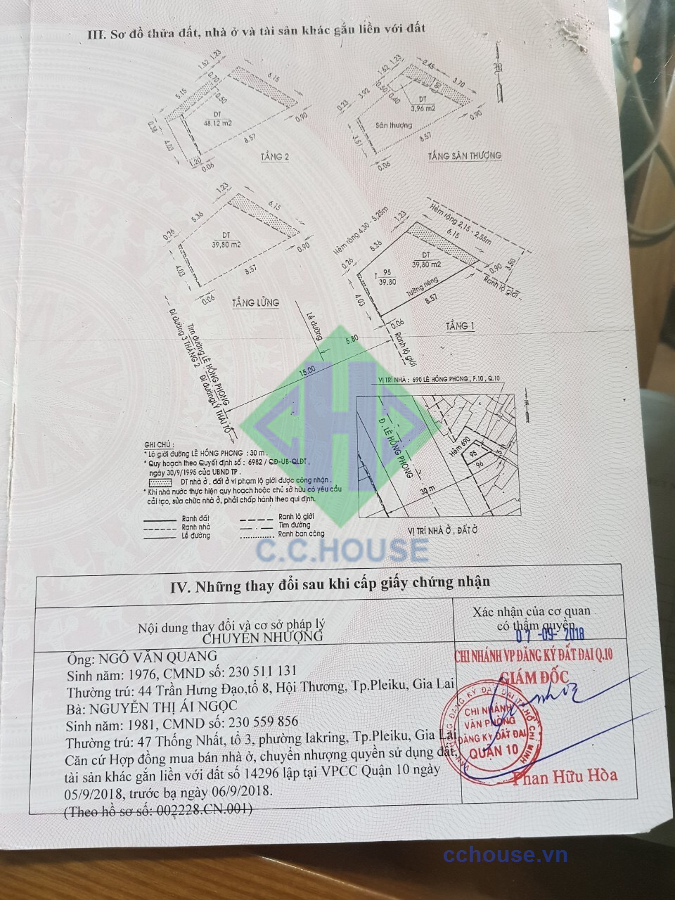Nhà mặt tiền KD Lê Hồng Phong, P10, Quận 10-DT: 6.1x10m, nở hậu, 4 tầng, HĐT 50 triệu, Giá 23.3 tỷ