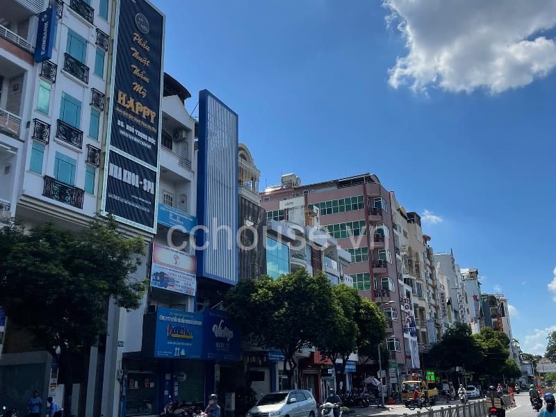 NHÀ MẶT TIỀN  LÊ HỒNG PHONG QUẬN 10, DT: 104M2 (4X26), KC:TRỆT, LỬNG, 5 LẦU, ST, HĐT:100TR, GIÁ 40TỶ