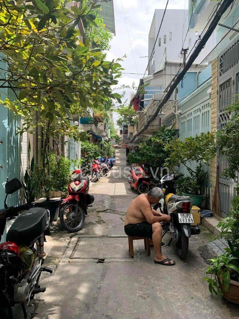 BÁN NHÀ HẺM 6M HỒ THỊ KỶ_4 TÀNG CÓ SÂN THƯỢNG_10 TỶ 