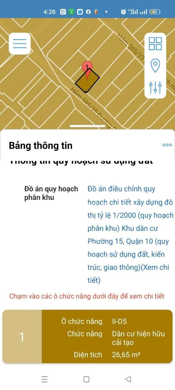 Bán nhà hẻm xe hơi quay đầu đường CMT8, P15, Q10