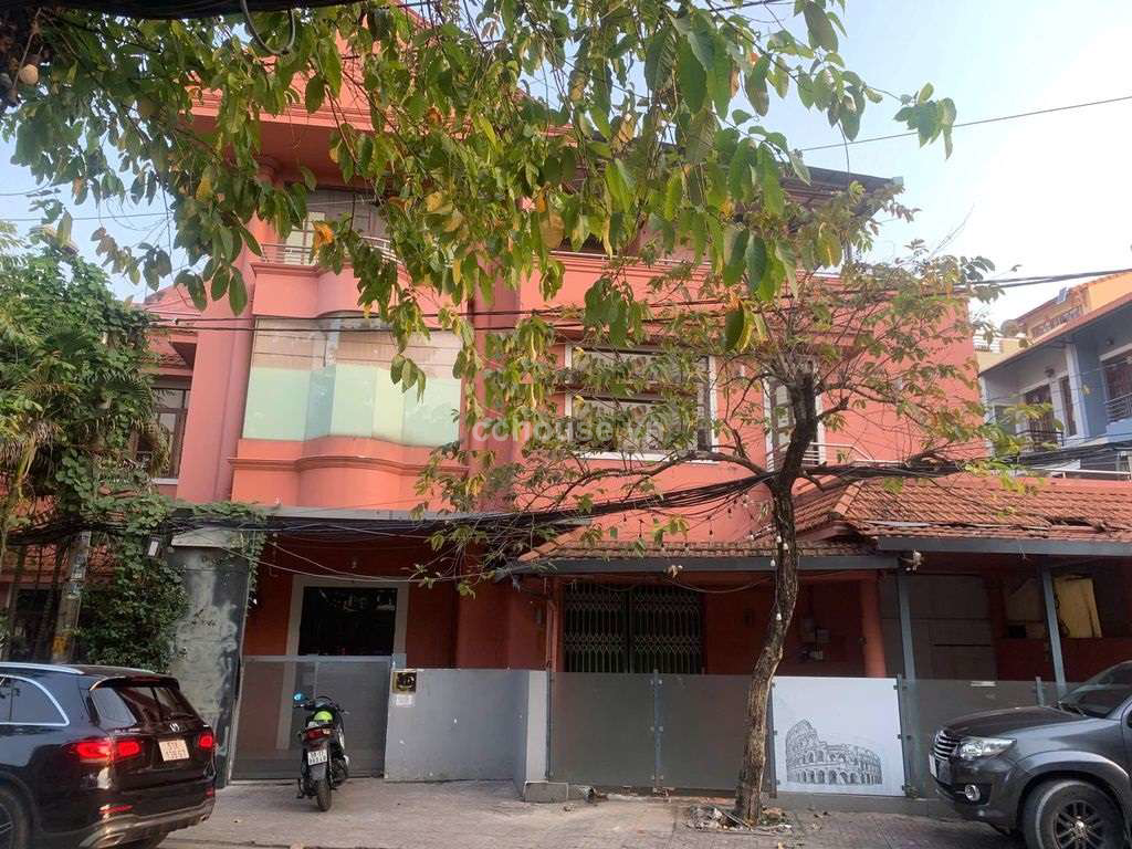 Cho thuê nhà căn góc 2MT Tống Hữu Định, TP.Thủ Đức. DT 20x15m, 3 tầng