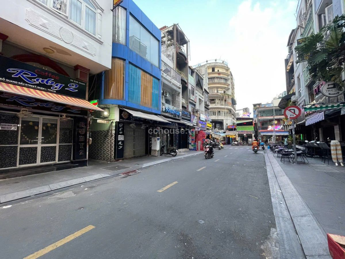 BÁN NHÀ TRUNG TÂM QUẬN 1, SÁT PHỐ TÂY PHẠM NGŨ LÃO, DT NỞ HẬU:10x19M, 4 TẦNG, HĐT 145TR, GIÁ 85 TỶ