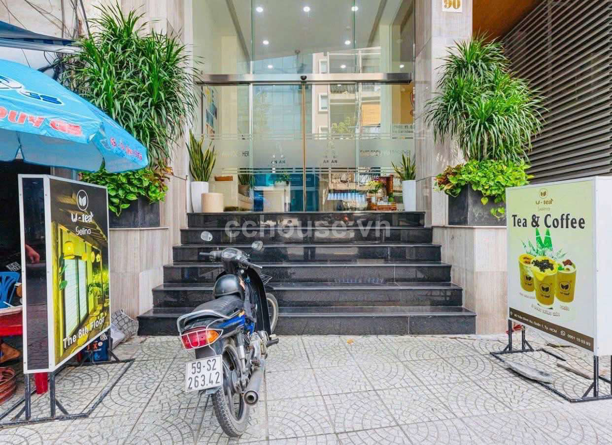 Tòa nhà 90 Trần Đình Xu, P. Cầu Ông Lãnh, TP.HCM ,Kết cấu 1 hầm + 8 lầu + sân thượng